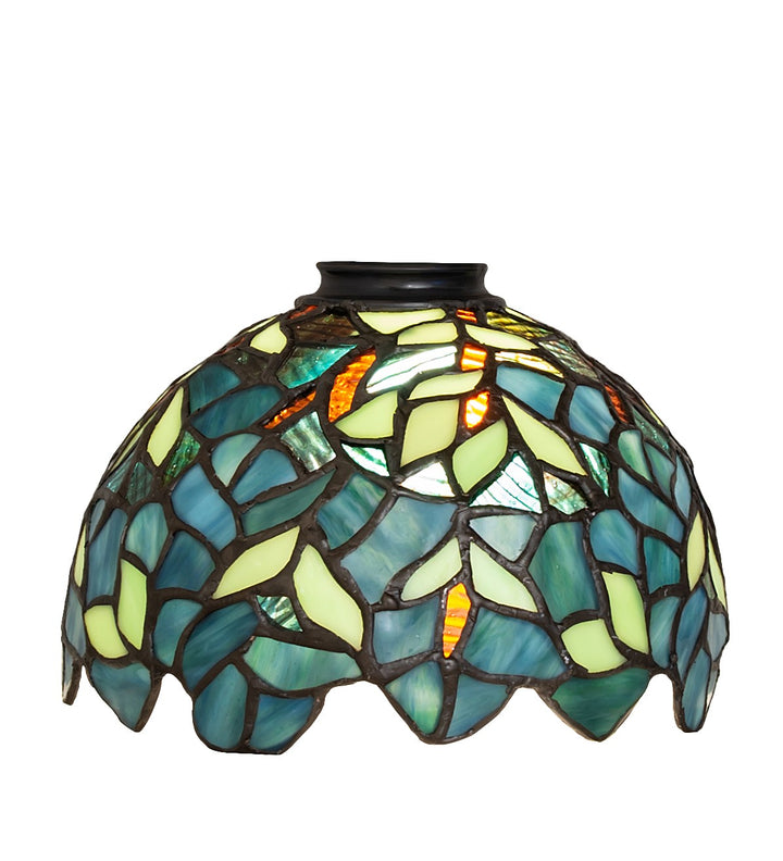 Meyda Tiffany Lighting 234746 Nightfall Wisteria Shade Lamp Shade Bronze / Dark