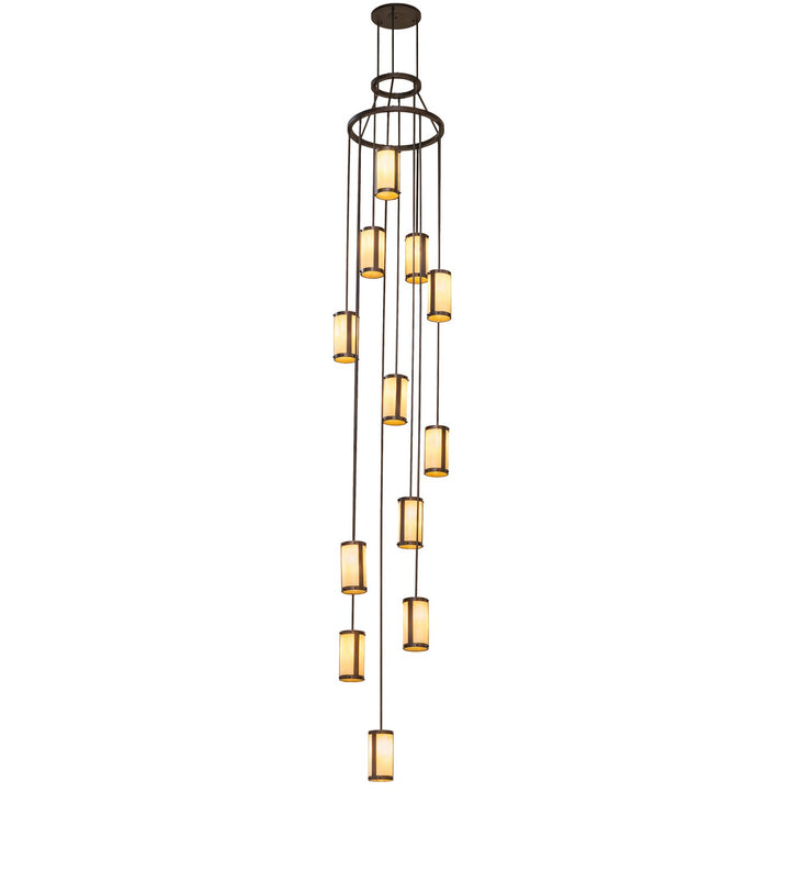 Meyda Tiffany Cartier 259624 Chandelier Light - Mahogany Bronze