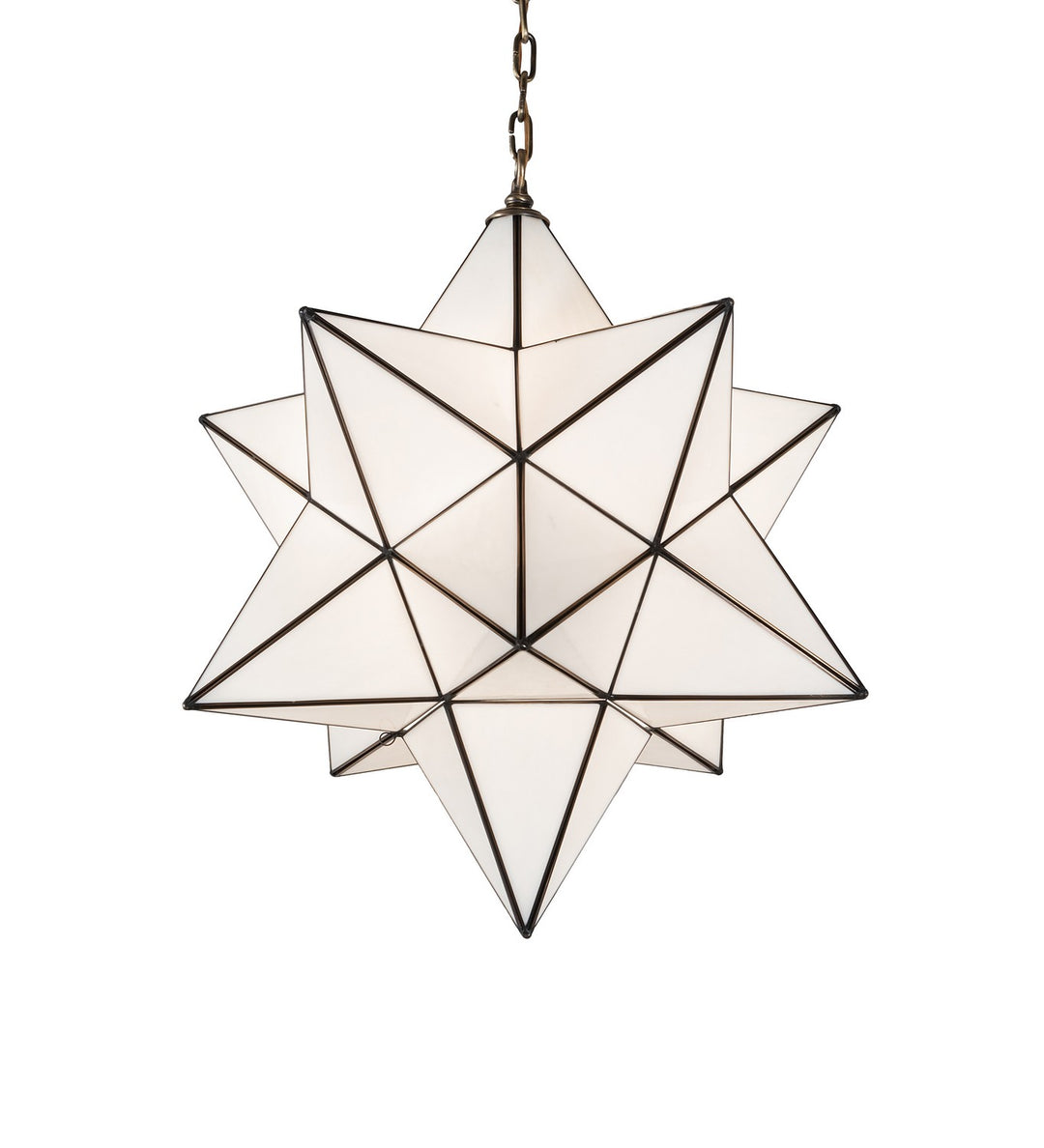 Meyda Tiffany Moravian Star 260247 Chandelier Light - Antique Brass