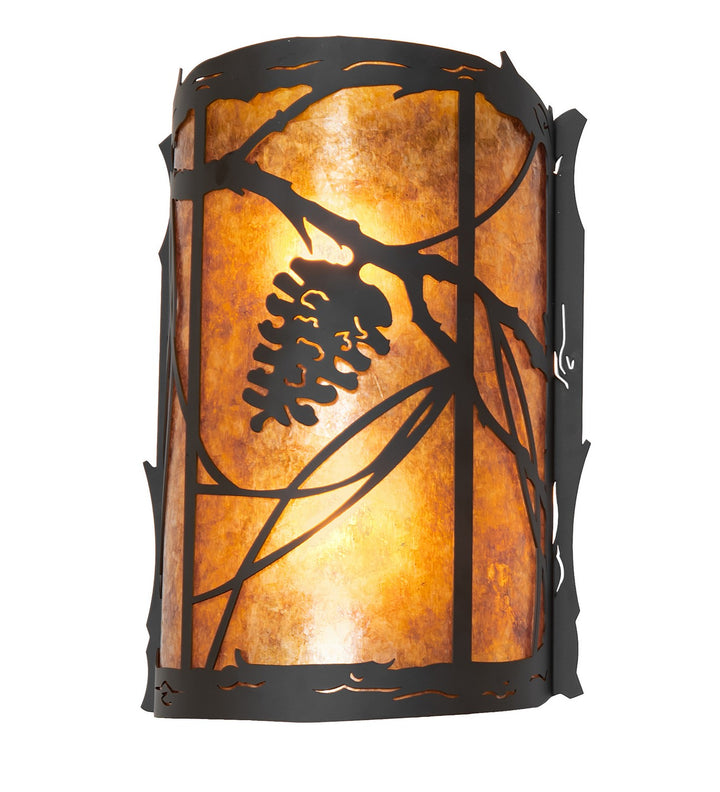 Meyda Tiffany Whispering Pines 261020 Wall Light - Oil Rubbed Bronze