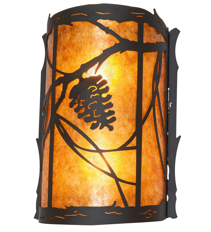 Meyda Tiffany Whispering Pines 261021 Wall Light - Oil Rubbed Bronze