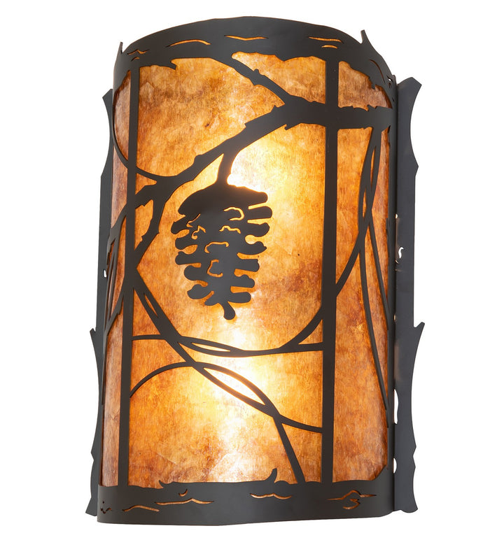 Meyda Tiffany Whispering Pines 261022 Wall Light - Oil Rubbed Bronze