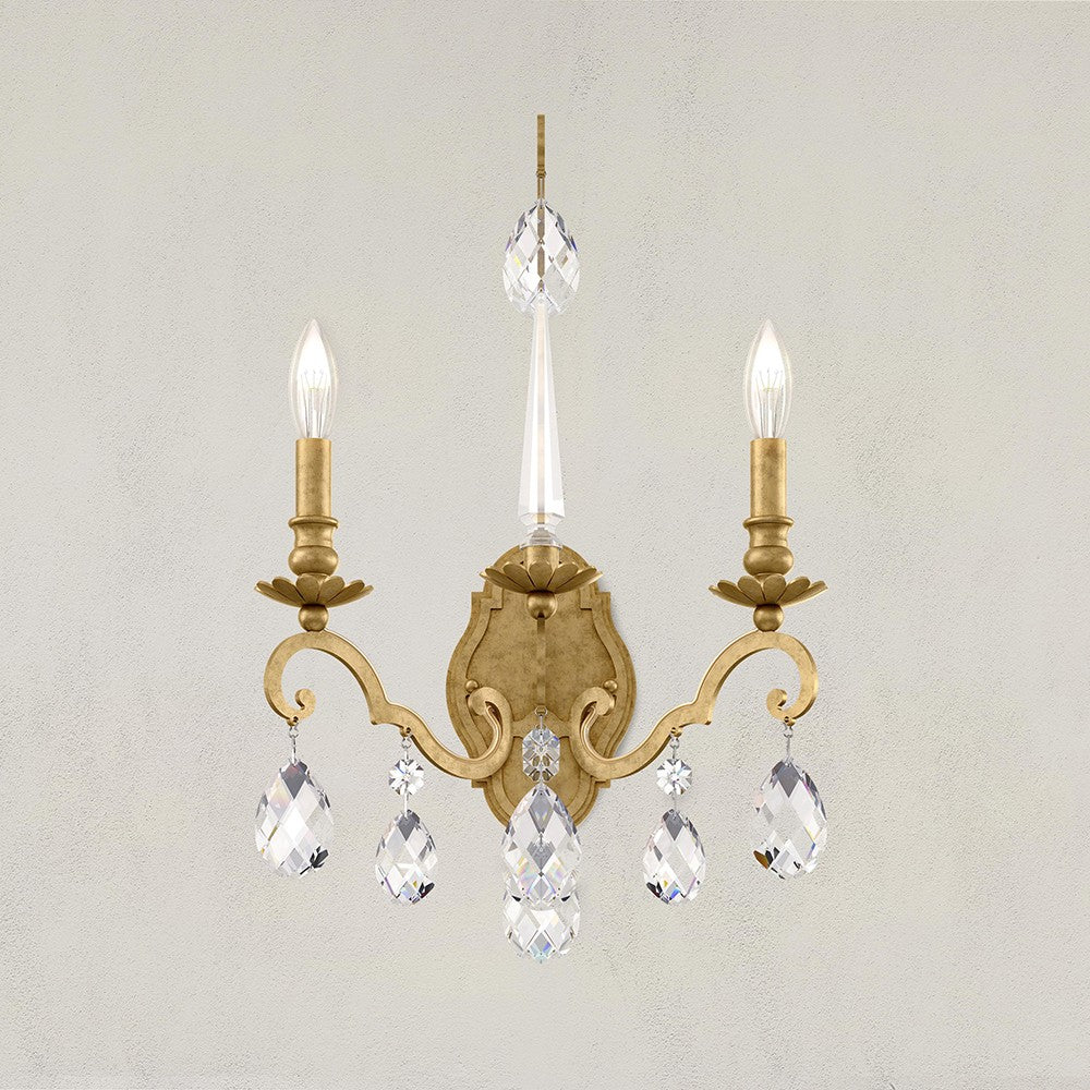 Schonbek Renaissance Nouveau RN3861N-22H Wall Sconce Light - Heirloom Gold
