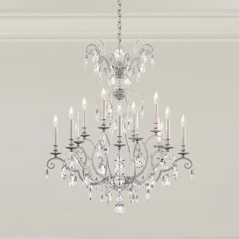 Schonbek Renaissance Nouveau RN3872N-48H Chandelier Light - Antique Silver