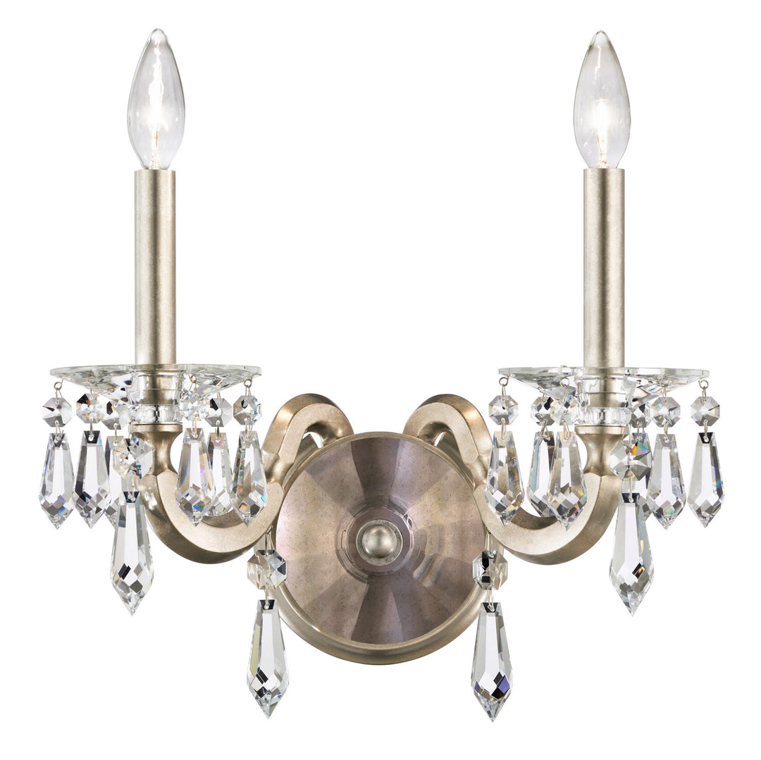 Schonbek Napoli S7602N-48R Wall Sconce Light - Antique Silver