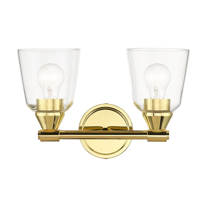 Livex Catania 16782-02 Bath Vanity Light 14 in. wide - Polished Brass