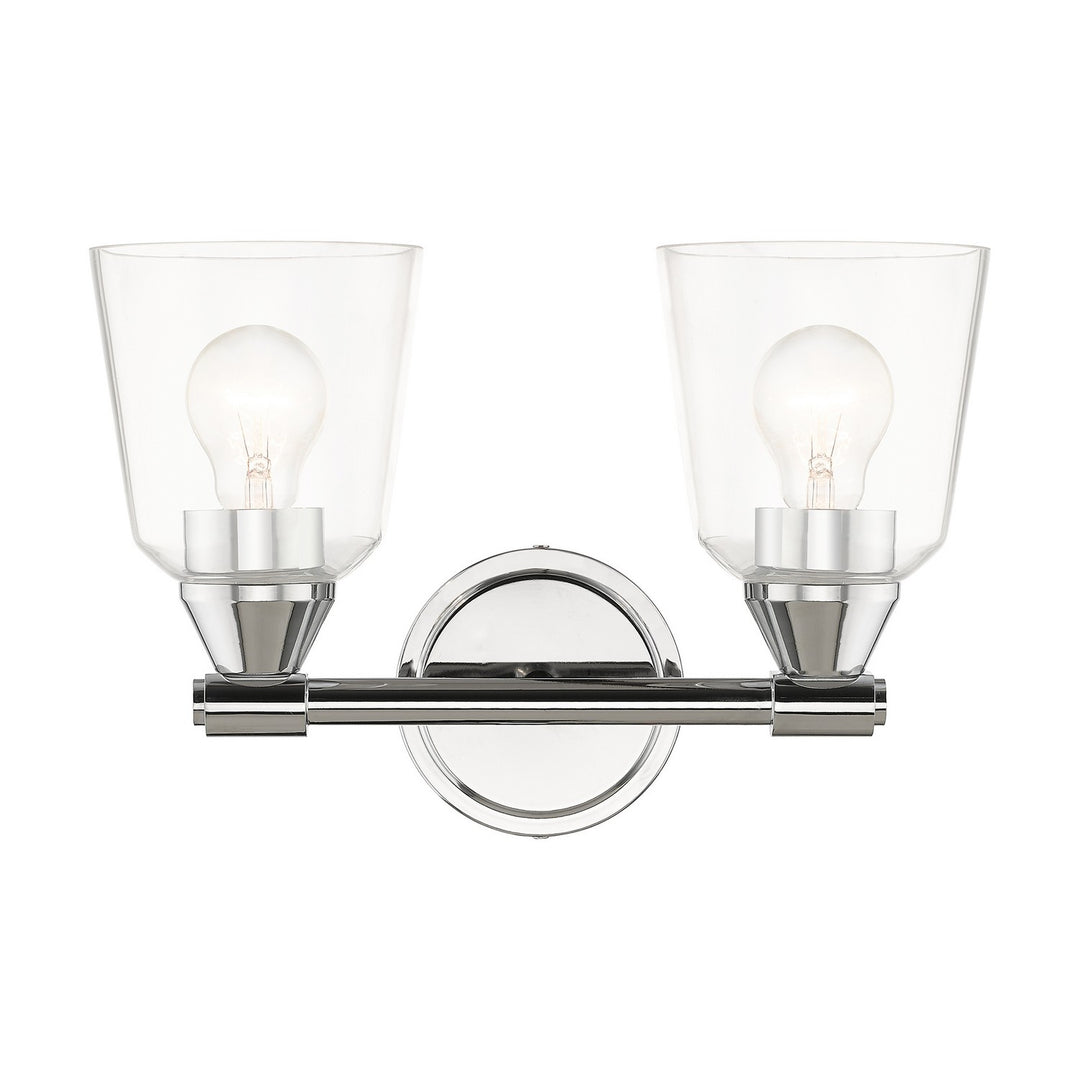 Livex Catania 16782-05 Bath Vanity Light 14 in. wide - Polished Chrome