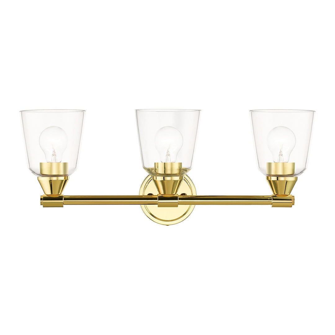 Livex Catania 16783-02 Bath Vanity Light 23 in. wide - Polished Brass