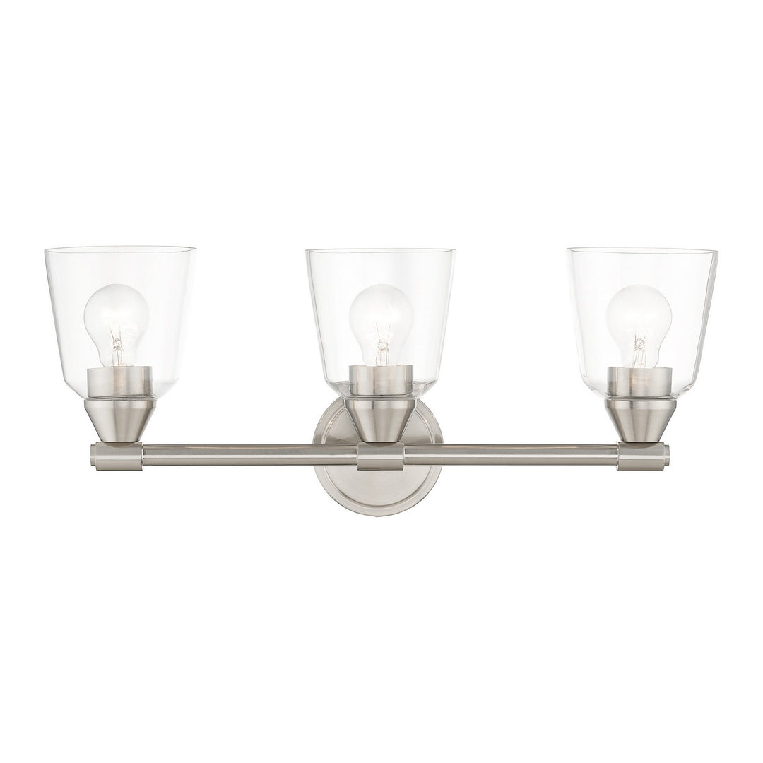 Livex Catania 16783-91 Bath Vanity Light 23 in. wide - Brushed Nickel