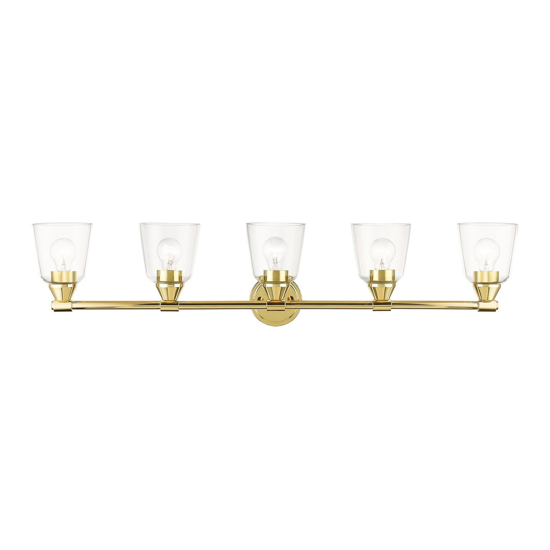 Livex Catania 16785-02 Bath Vanity Light 42 in. wide - Polished Brass