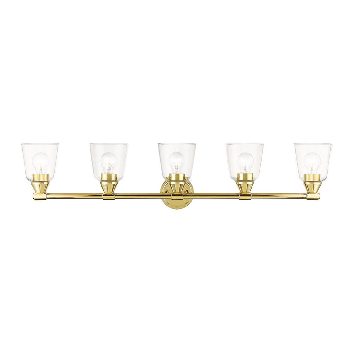 Livex Catania 16785-02 Bath Vanity Light 42 in. wide - Polished Brass