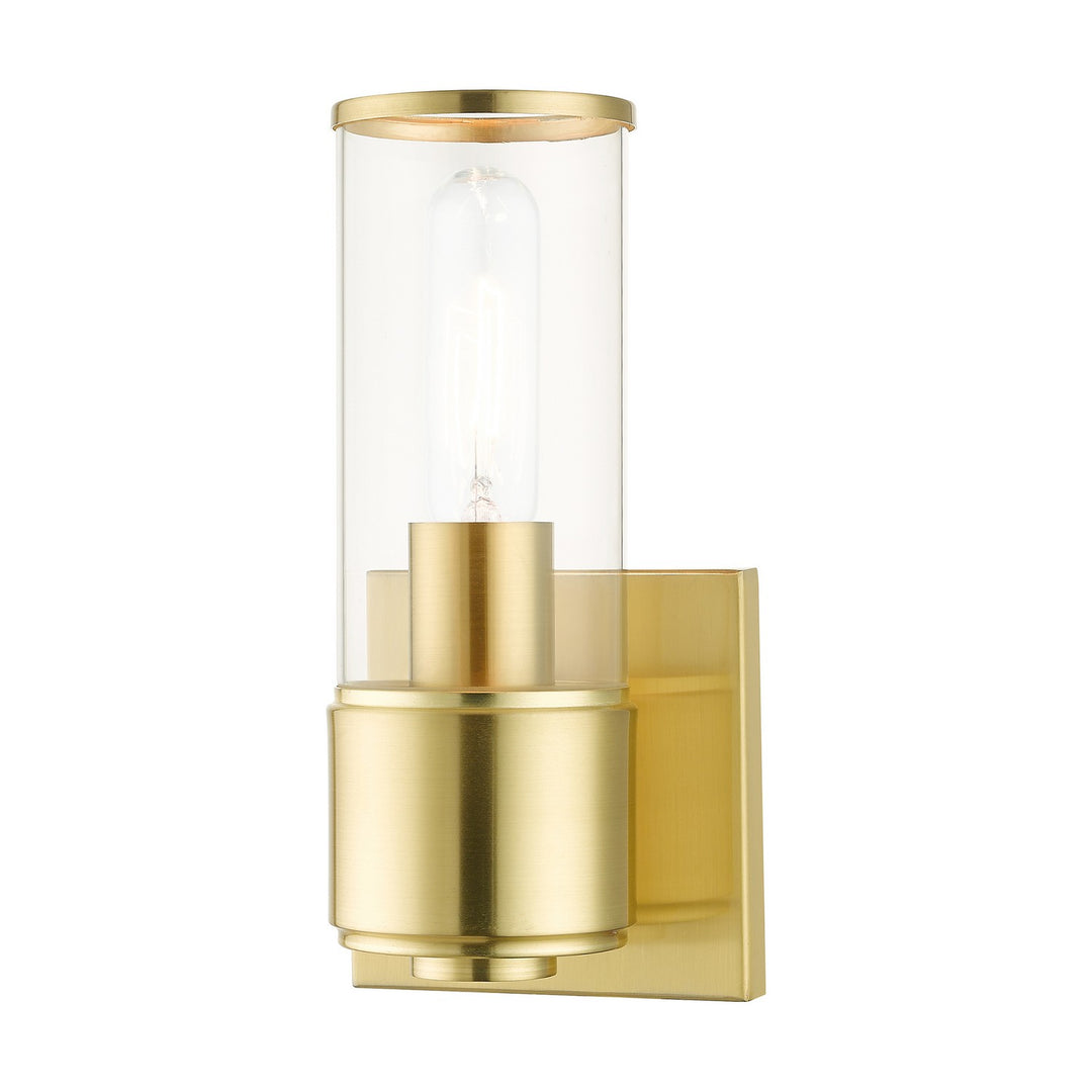 Livex Quincy 17141-12 Wall Sconce Light - Satin Brass