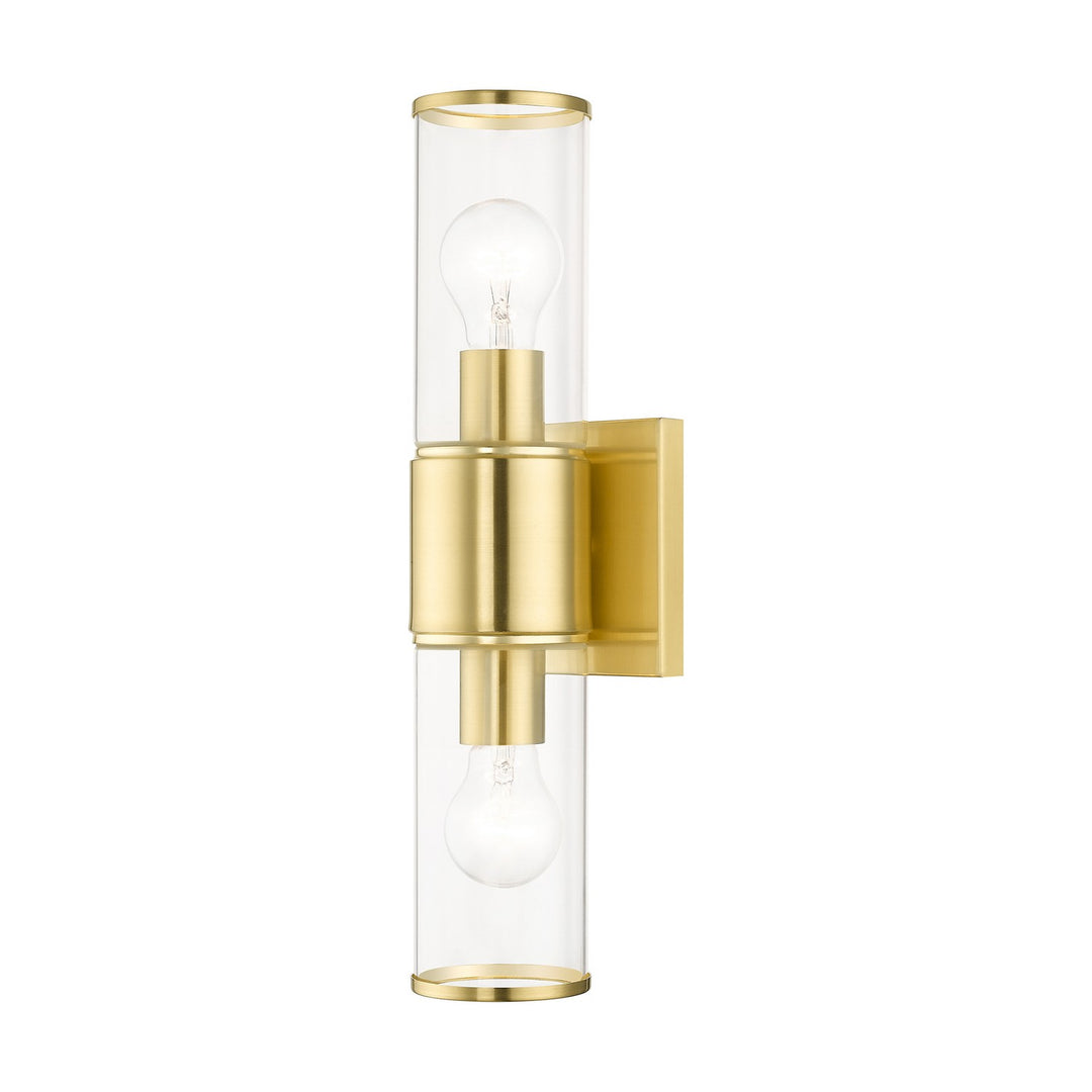 Livex Quincy 17142-12 Wall Sconce Light - Satin Brass