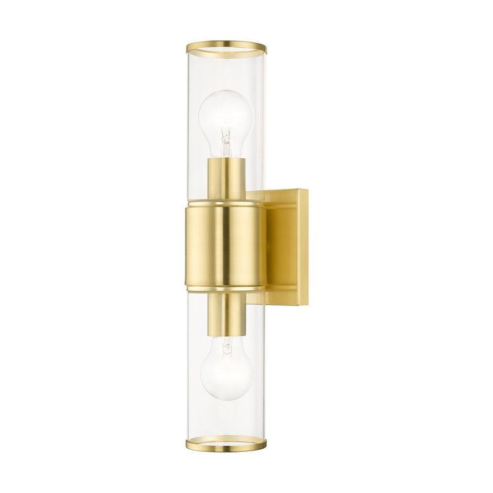 Livex Quincy 17142-12 Wall Sconce Light - Satin Brass