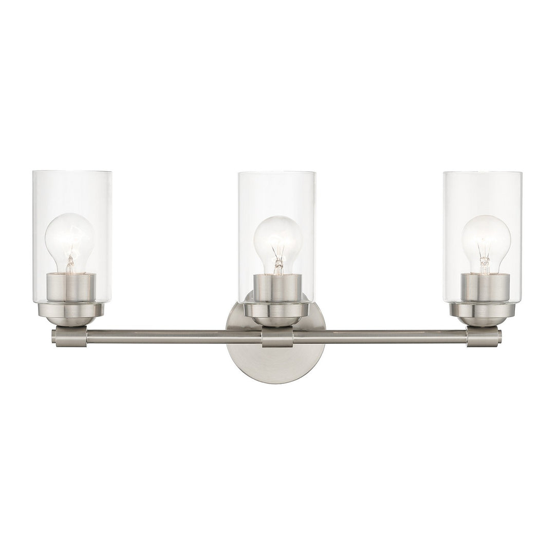 Livex Whittier 18083-91 Bath Vanity Light 22 in. wide - Brushed Nickel