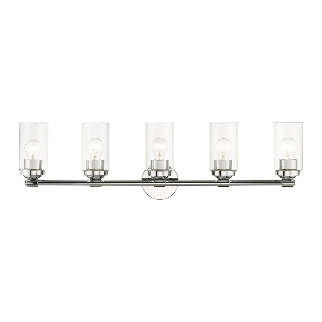 Livex Whittier 18085-05 Bath Vanity Light 35 in. wide - Polished Chrome