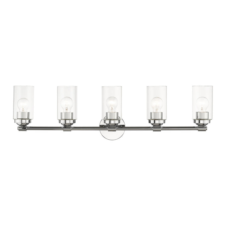 Livex Whittier 18085-05 Bath Vanity Light 35 in. wide - Polished Chrome