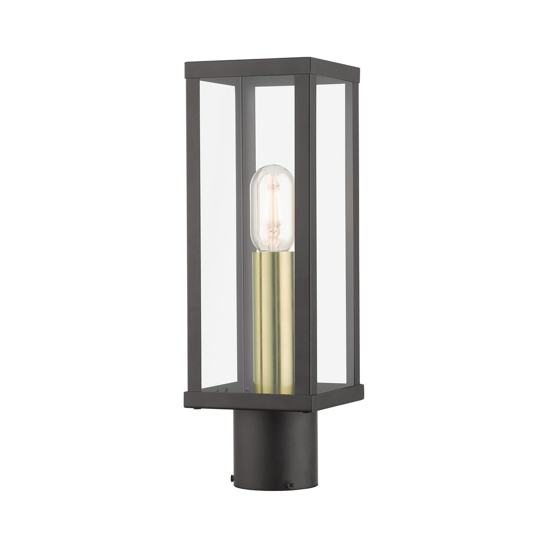 Livex Lighting 28034-07  Gaffney Outdoor Bronze With Antique Gold