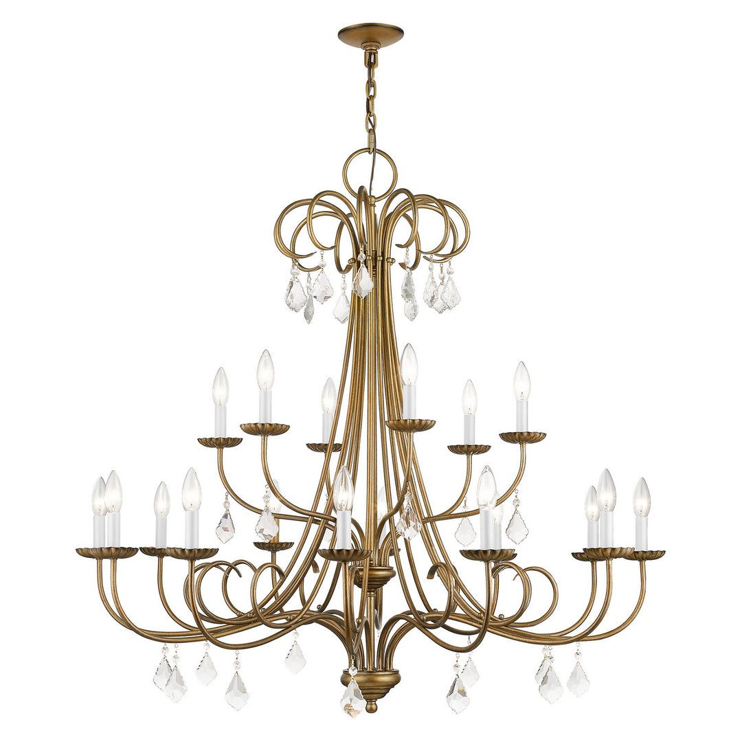 Livex Daphne 40870-48 Chandelier Light - Antique Gold Leaf