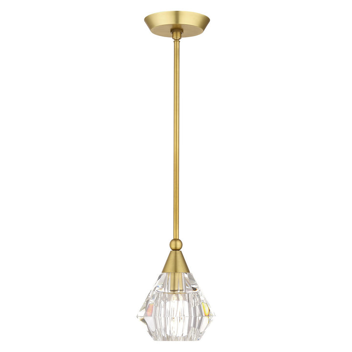 Livex Brussels 47071-08 Pendant Light - Natural Brass