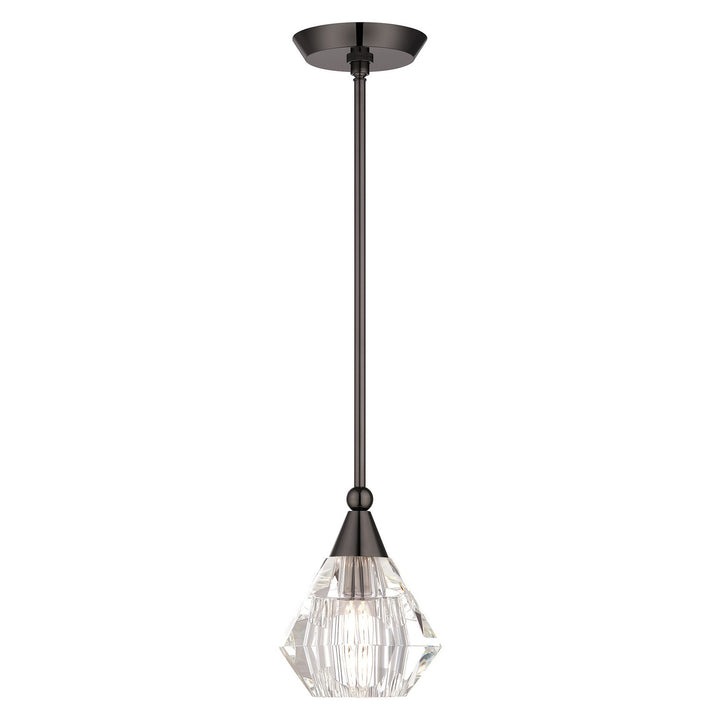 Livex Brussels 47071-46 Pendant Light - Black Chrome