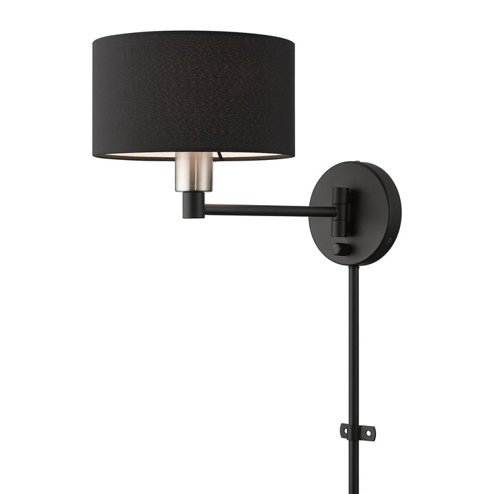 Livex Lighting 50270-04 Modern Bainbridge Lamp Black With Brushed Nickel