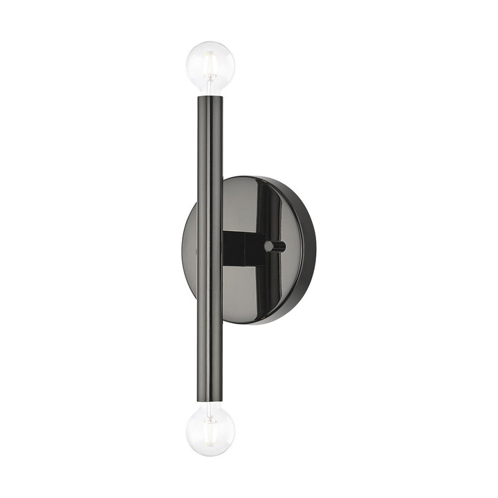 Livex Copenhagen 51172-46 Wall Sconce Light - Black Chrome