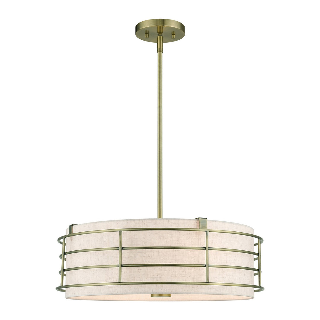 Livex Blanchard 55114-01 Pendant Light - Antique Brass