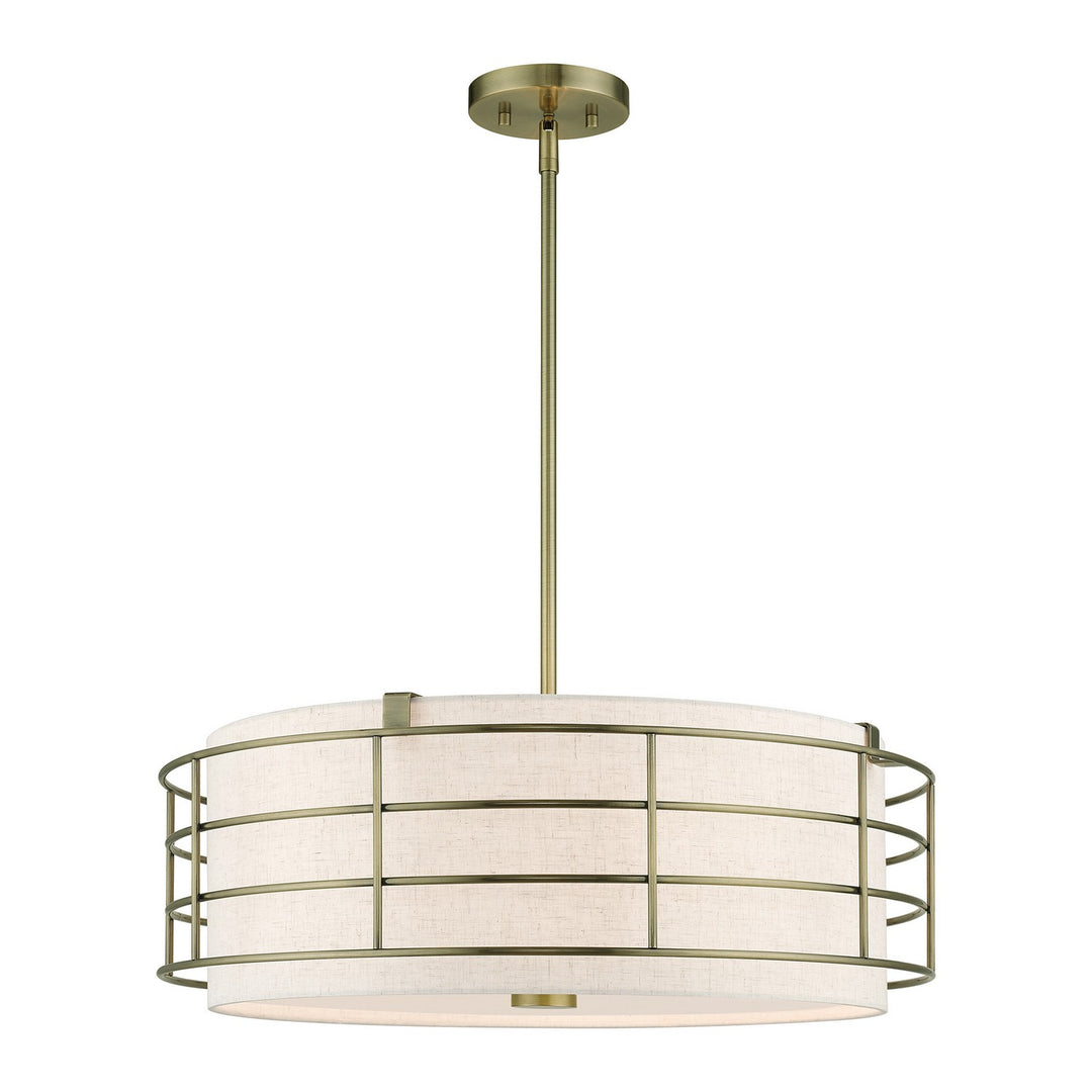 Livex Blanchard 55115-01 Pendant Light - Antique Brass