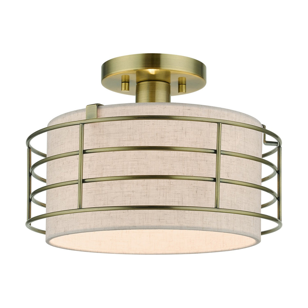 Livex Blanchard 55117-01 Ceiling Light - Antique Brass