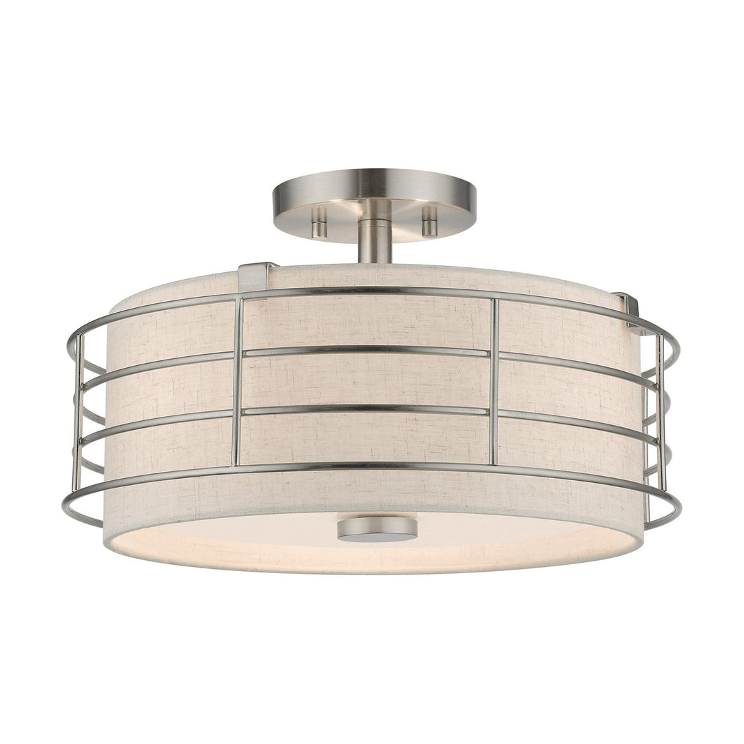 Livex Blanchard 55118-91 Ceiling Light - Brushed Nickel