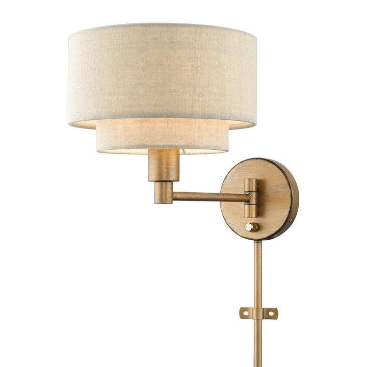 Livex Lighting 58880-48 Modern Bellingham Lamp Antique Gold Leaf