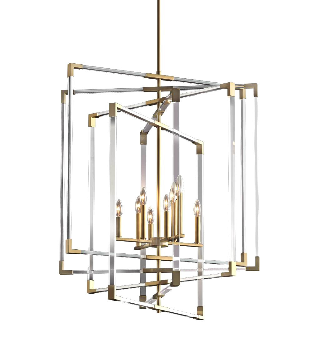 Mariana Chantilly 730842 Pendant Light - Aged Brass