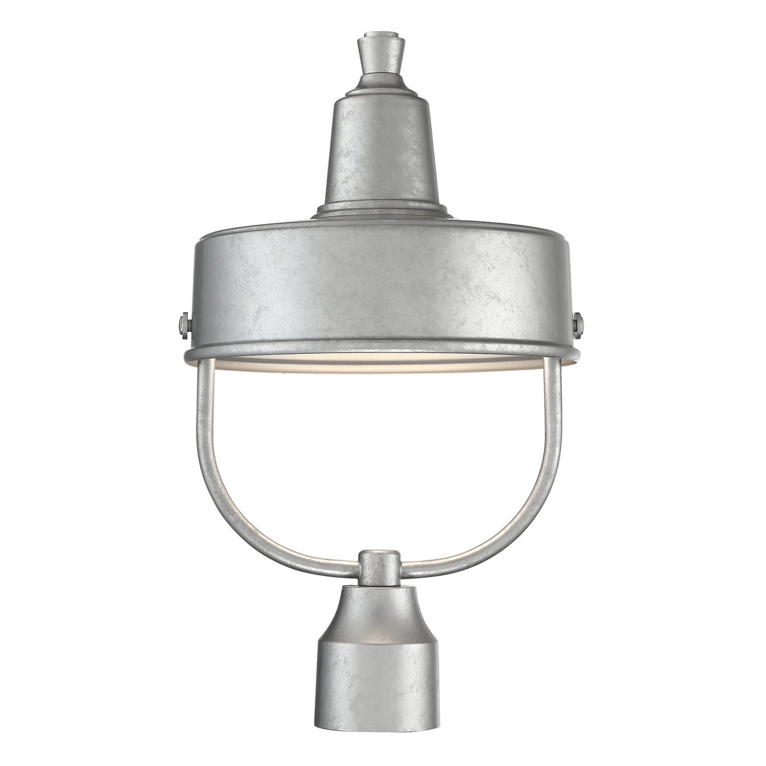 Designers Fountain 33146-GA Portland One Light Post Lantern Outdoor Pewter, Nickel, Silver