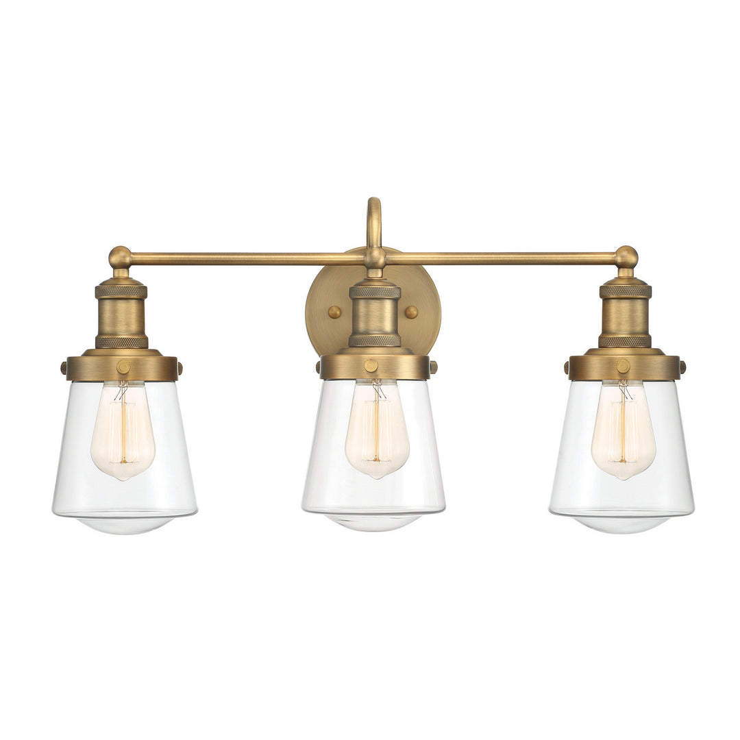 Designers Fountain Taylor 69503-OSB Bath Vanity Light 23 in. wide - Old Satin Brass