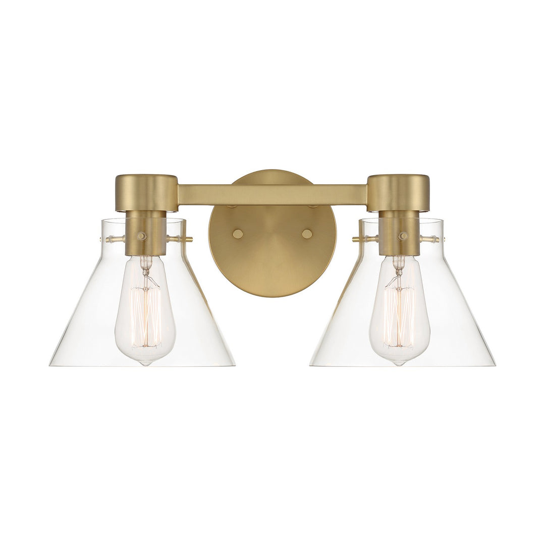 Designers Fountain Willow Creek (existing DF extension) D204M-2B-BG Bath Vanity Light 17 in. wide - Brushed Gold