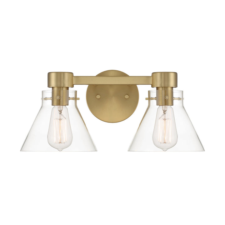 Designers Fountain Willow Creek (existing DF extension) D204M-2B-BG Bath Vanity Light 17 in. wide - Brushed Gold