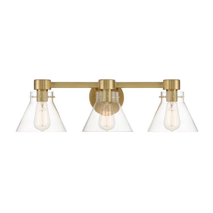 Designers Fountain Willow Creek (existing DF extension) D204M-3B-BG Bath Vanity Light 25 in. wide - Brushed Gold