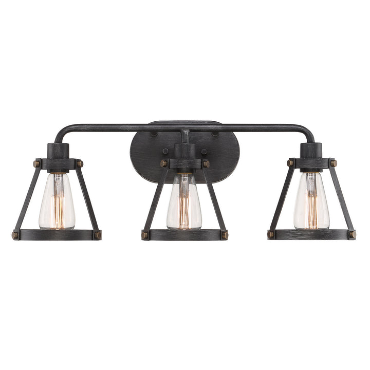 Designers Fountain Wicker Park D212M-3B-WP Bath Vanity Light 25 in. wide - Weathered Pewter