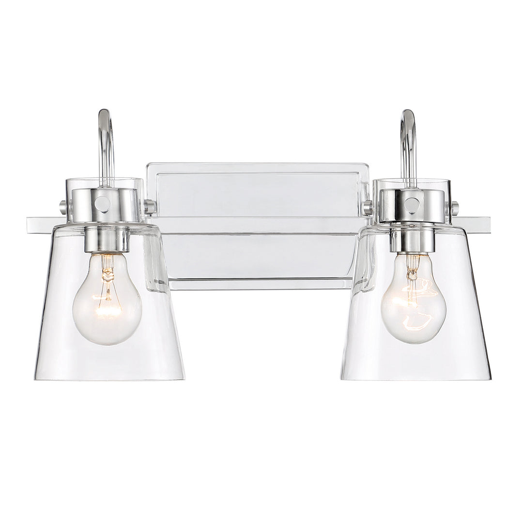 Designers Fountain Inwood D214M-2B-CH Bath Vanity Light 16 in. wide - Chrome