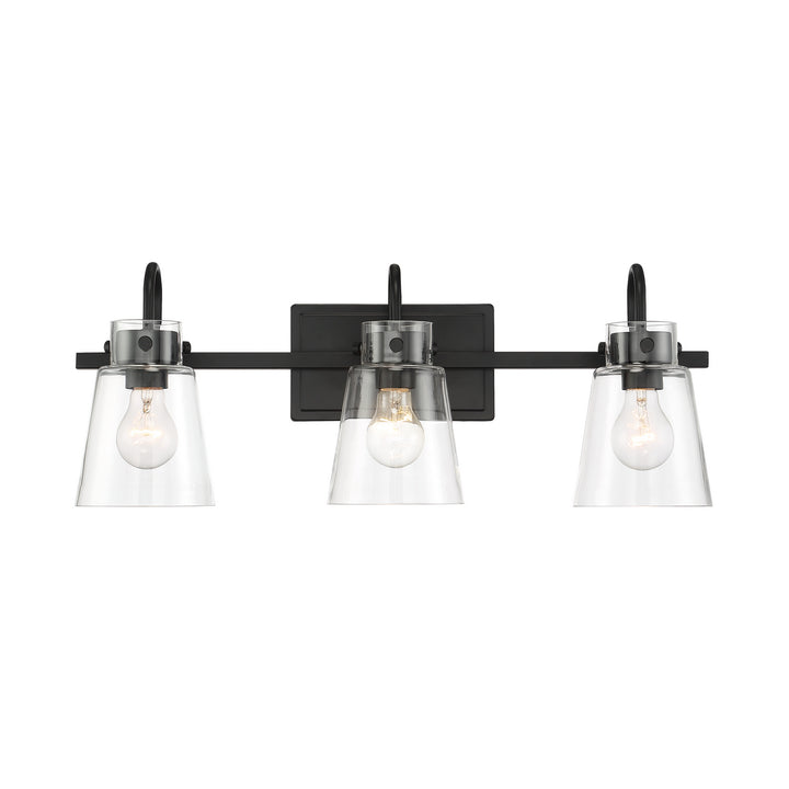 Designers Fountain Inwood D214M-3B-MB Bath Vanity Light 24 in. wide - Matte Black