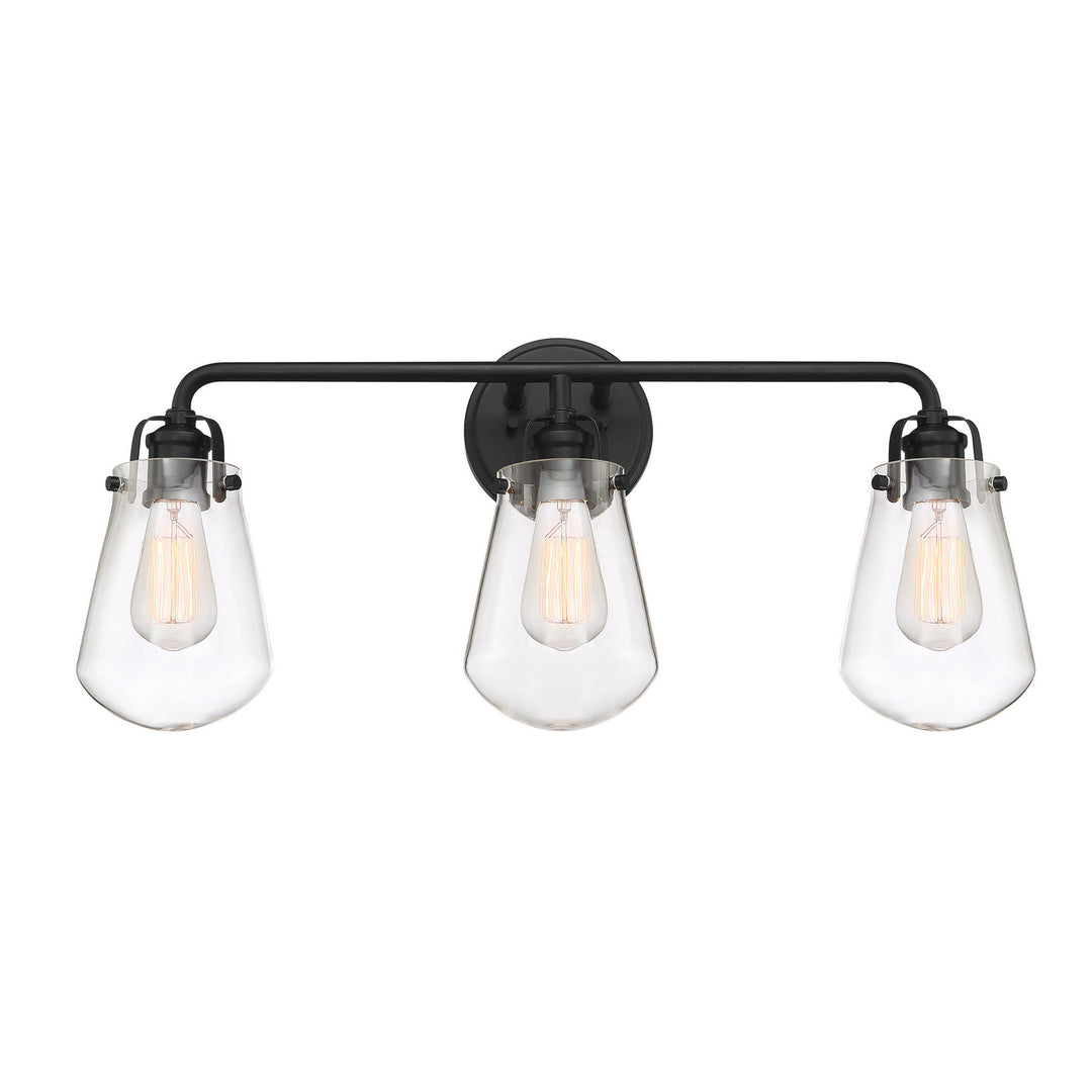 Designers Fountain Elliott D216M-3B-MB Bath Vanity Light 24 in. wide - Matte Black