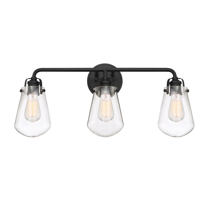 Designers Fountain Elliott D216M-3B-MB Bath Vanity Light 24 in. wide - Matte Black