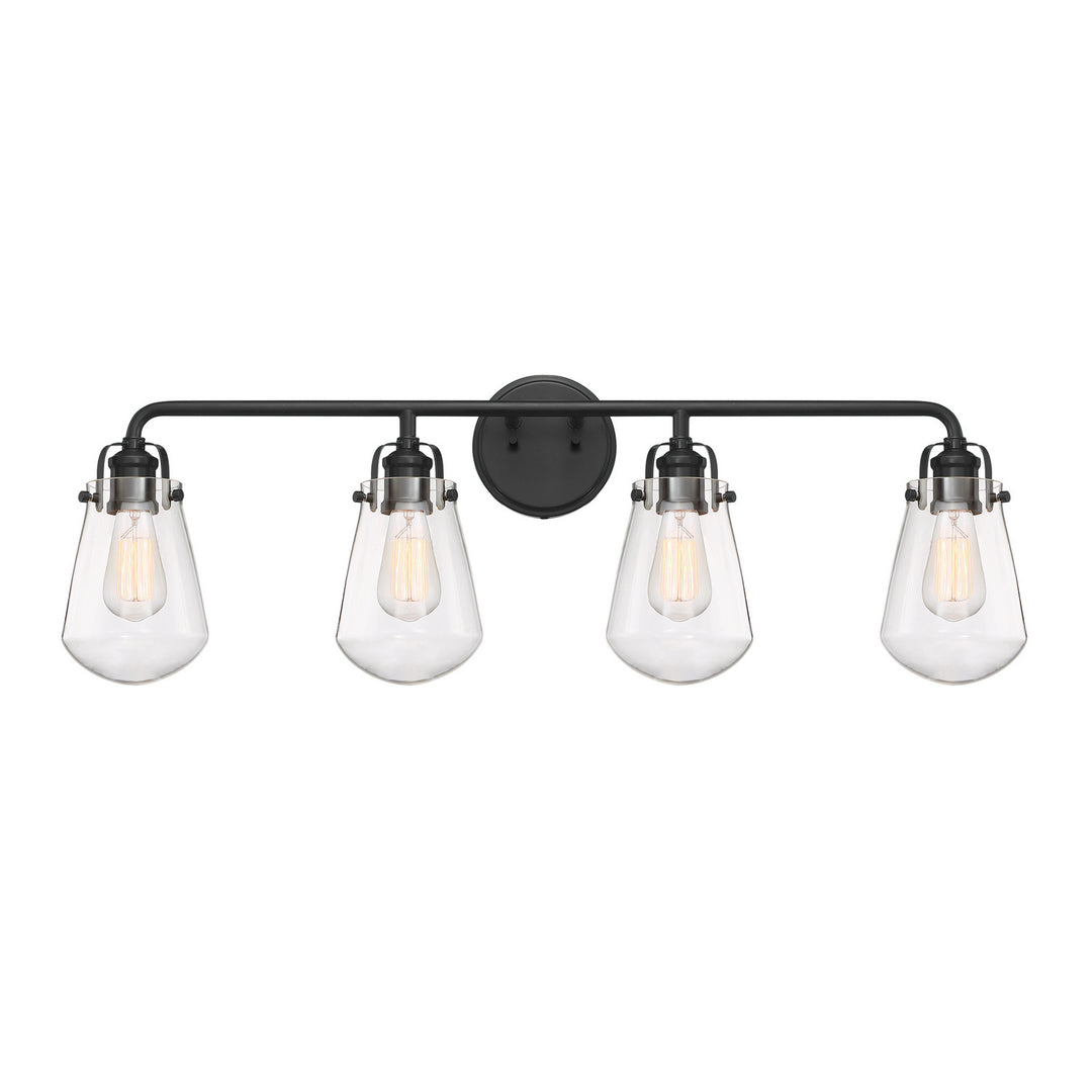 Designers Fountain Elliott D216M-4B-MB Bath Vanity Light 32 in. wide - Matte Black