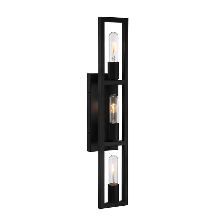 Designers Fountain Urban Oasis D224M-3B-MB Bath Vanity Light 25 in. wide - Matte Black