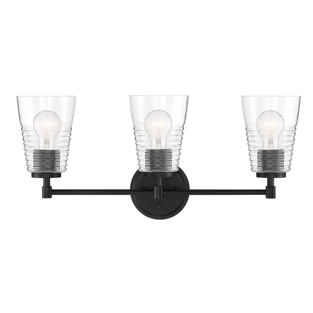 Designers Fountain Ingo D230M-3B-MB Bath Vanity Light 24 in. wide - Matte Black