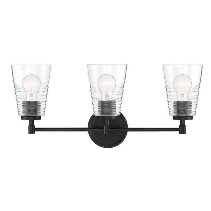 Designers Fountain Ingo D230M-3B-MB Bath Vanity Light 24 in. wide - Matte Black