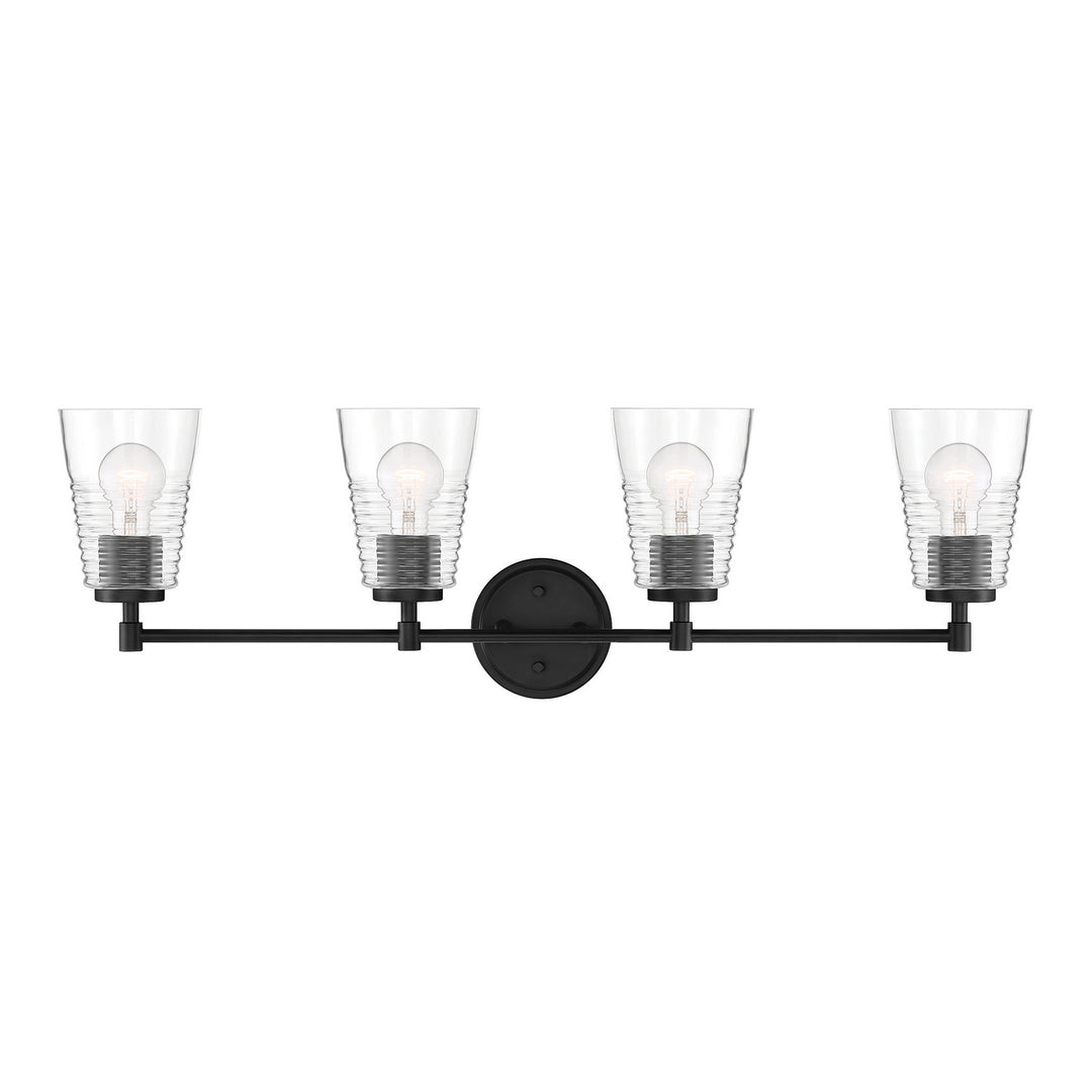 Designers Fountain Ingo D230M-4B-MB Bath Vanity Light 34 in. wide - Matte Black