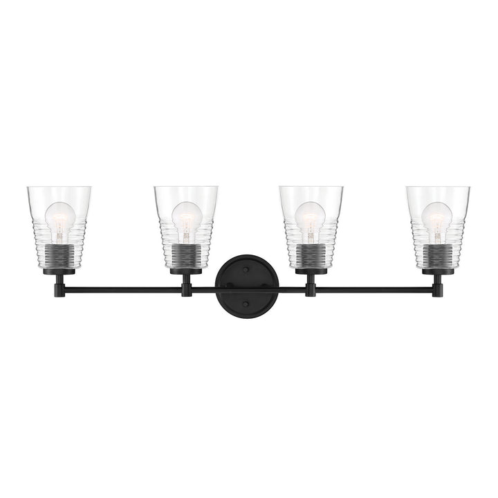 Designers Fountain Ingo D230M-4B-MB Bath Vanity Light 34 in. wide - Matte Black