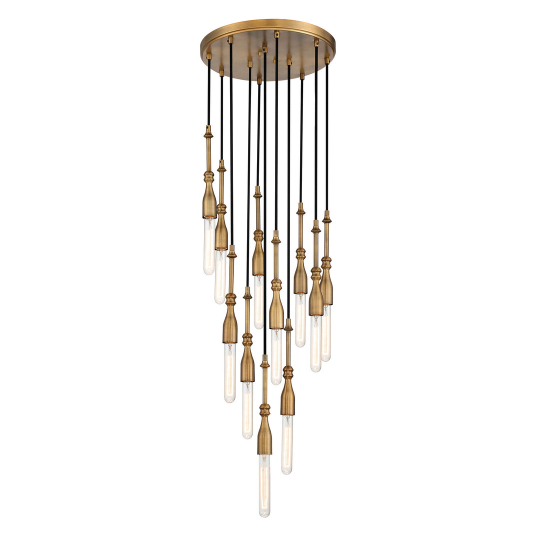 Designers Fountain Louise D231M-11CH-OSB Chandelier Light - Old Satin Brass